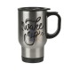 14oz Сублимационная Автомобильная Кружка для Путешествий, Серебристая (415 мл)
