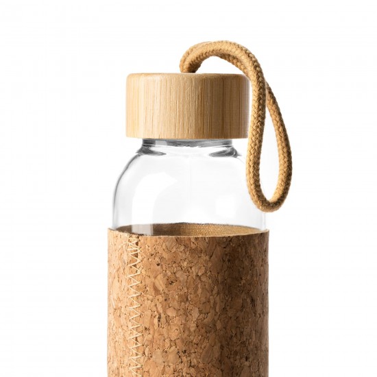 500ml Glass Bottle with Cork Casing