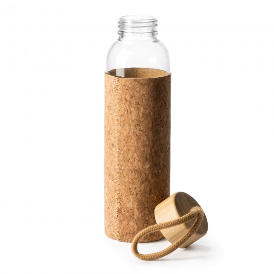500ml Glass Bottle with Cork Casing