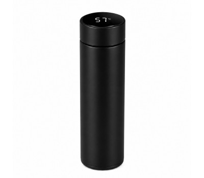 500 ml Termos din Otel Inoxidabil cu Termometru, Black