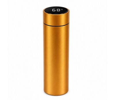 500 ml Termos din Otel Inoxidabil cu Termometru, Gold
