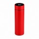 500 ml Termos din Otel Inoxidabil cu Termometru, Red 500 ml Termos din Otel Inoxidabil cu Termometru, Red