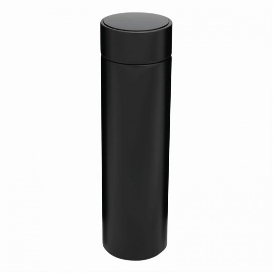 500 ml Termos Negru din Otel Inoxidabil cu Termometru