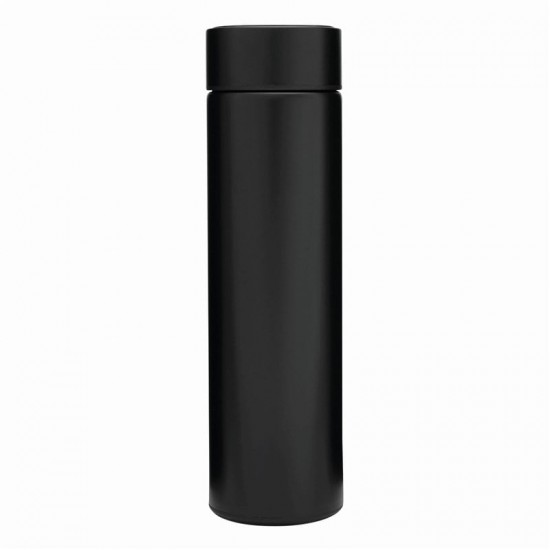 500 ml Termos Negru din Otel Inoxidabil cu Termometru