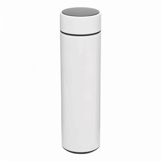 500 ml Termos Alb din Otel Inoxidabil cu Termometru