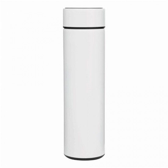 500 ml Termos Alb din Otel Inoxidabil cu Termometru