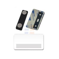 Бейдж c Окошком на Магните для Сублимации, White