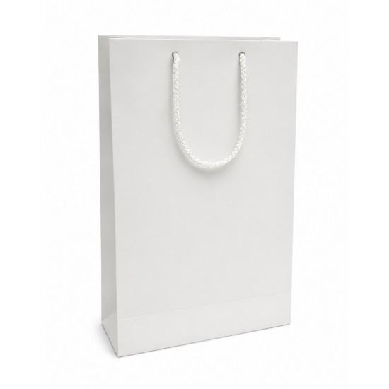 Punga din Hartie Laminata, White (22x35x9 cm) Punga din Hartie Laminata, White (22x35x9 cm)