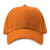 Бейсболка Curtis с Металлической Застежкой, Orange