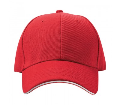 Бейсболка Curtis с Металлической Застежкой, Red