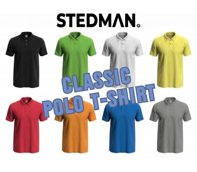 Stedman Футболка Поло Classic, Мужская (S-WH) Stedman Футболка Поло Classic, Мужская (S-WH)