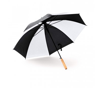 Полу-автоматический Зонт, White/Black